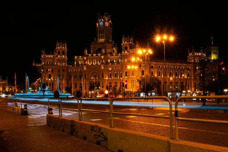 Palacio de Cibeles de noche